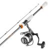 Rod and Fishing Reel Combo, IM7 Carbon Fiber Spinning Rod and Reel Combo, Bass Fishing Pole with 7 ft Two-Piece Rods, 7+1 Ball Bearings, EVA Handle