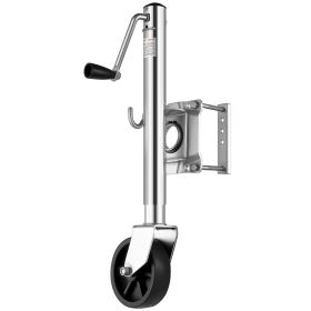 VEVOR Trailer Jack with Wheel, 1000 lbs Load Capacity, Heavy Duty Swivel Boat Trailer Jack with PP Single Wheel & Ergonomic Handle, 10-inch Lift