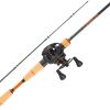 Rod and Fishing Reel Combo, IM7 Carbon Fiber Baitcasting Rod and Reel Combo, Bass Fishing Pole with 6+1 BB System, 7.0:1 Gear Ratio, Cork Handle